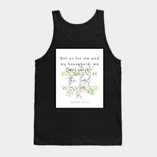 Joshua 24:15 | Bible verse Tank Top